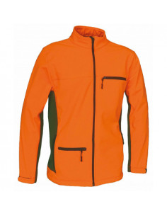 Chaqueta Soft Shell "Norway" Caqui-Naranja Benisport