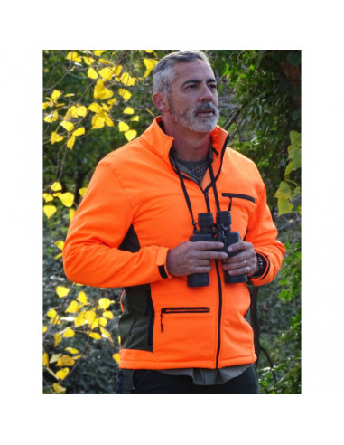 Chaqueta Soft Shell Norway Caqui-Naranja | Armería Bergantiños