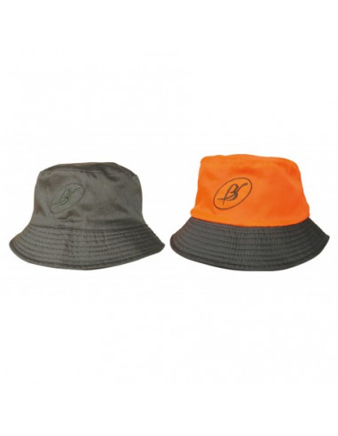 Sombrero Reversible Caqui/Naranja