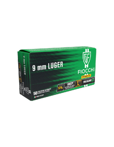 Munición FIOCCHI TOP TARGET - 9mm. Para. - 124 grains - punta de plomo Munición FIOCCHI TOP TARGET - 9mm. Para. - 124 grains - punta de plomo