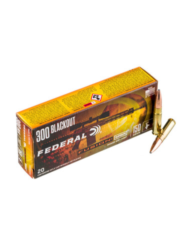 Munición metálica FEDERAL Fusion - 300 AAC Blk - 150 grains