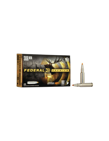 308 Win. - 180 grains FEDERAL Trophy Bonded Tip 308 Win. - 180 grains FEDERAL Trophy Bonded Tip