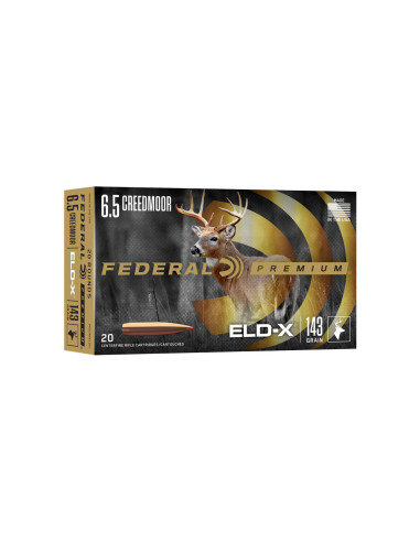 6.5 Creedmoor - 143 grains FEDERAL Hornady ELD-X