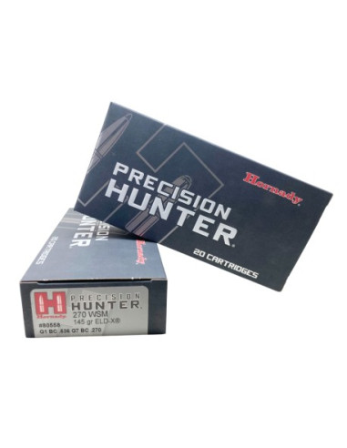 Munición Hornady 270 WSM PRECISION HUNTER ELD-X 145 gr Munición Hornady 270 WSM PRECISION HUNTER ELD-X 145 gr