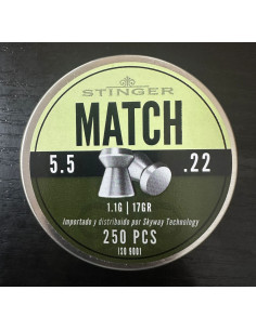 BALIN STINGER MATCH 5,5mm (250 pzs) .22 1.1G