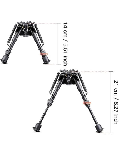 Bípode central con bloqueo de palanca QD - Negro Bípode central con bloqueo de palanca QD - Negro