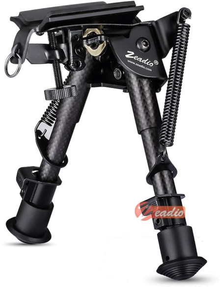 Bípode central con bloqueo de palanca QD - Negro