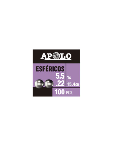 ESFÉRICOS 5,5 MM (.177) 15,4/1 CAJA 10