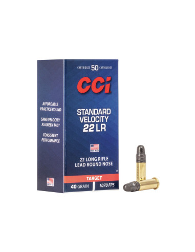 22 LR - 40 grains - LRN Munición CCI Standard Velocity
