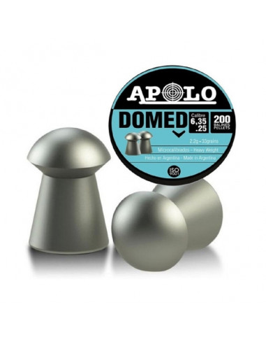 APOLO DOMED 6,35mm (200pzs)