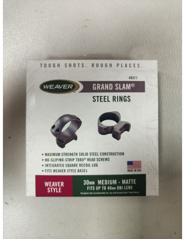 WEAVER GRAND SLAM 30mm MEDIUM-MATTE (FIJAS) WEAVER GRAND SLAM 30mm MEDIUM-MATTE (FIJAS)