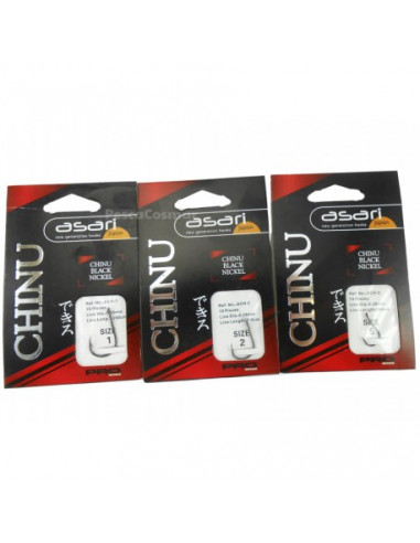 Anzuelo montado Asari Chinu Black Nickel