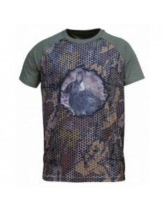 Camiseta "Forest Print"  3D Conejo 2
