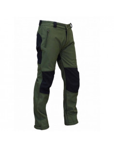 Pantalón Soft Shell Caqui/Negro "Javalambre 2